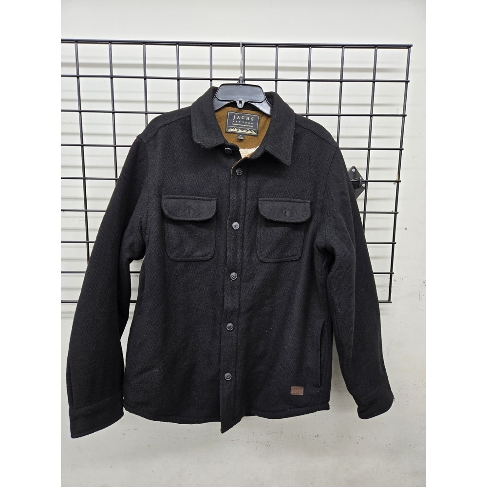 Pre-owned Jachs New York Mens Sherpa Lined Jacket, Black Size M